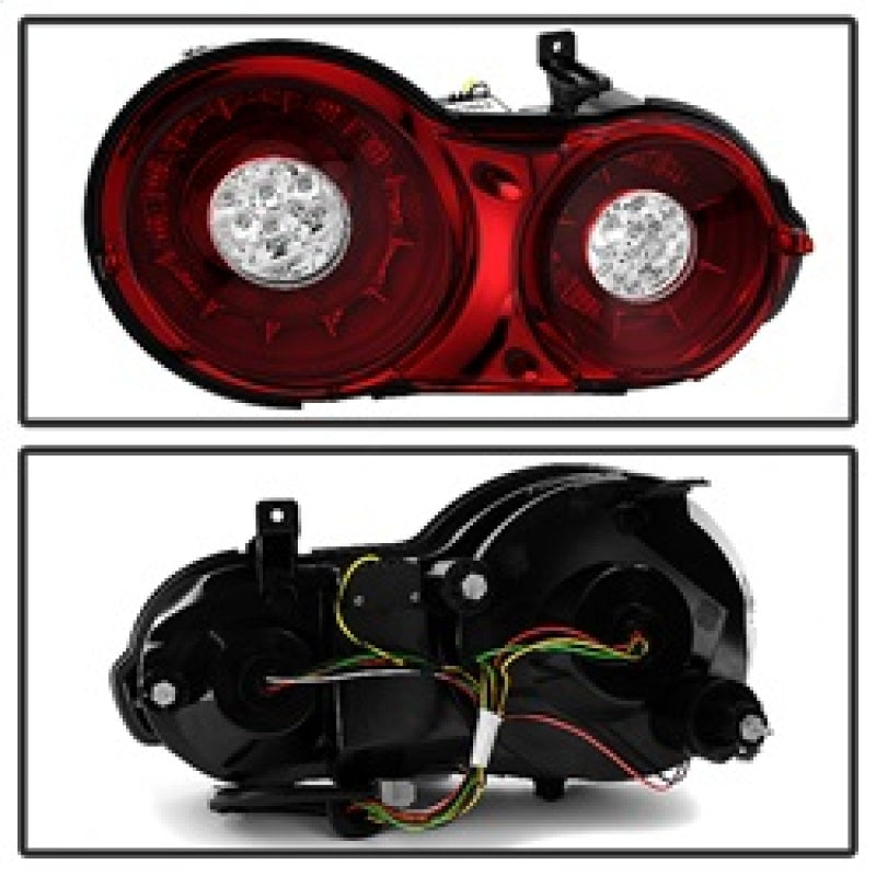 Spyder 09-15 Nissan GTR LED Tail Lights Red Clear ALT-YD-NGTR09-LED-RC Tail Lights SPYDER