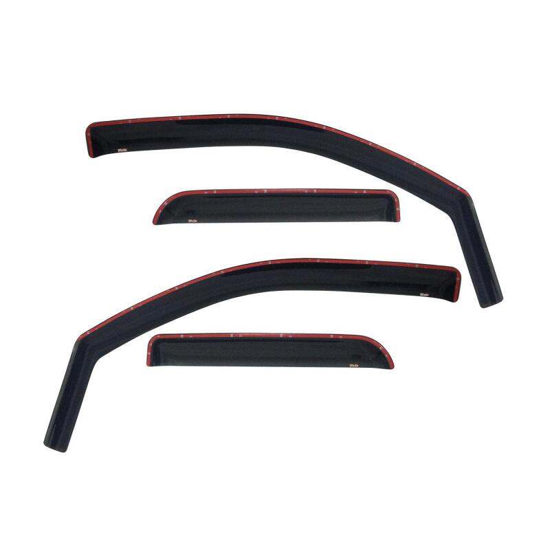 Westin 2002-2008 Dodge Ram Quad Cab (4 DR) Wade In-Channel Wind Deflector 4pc - Smoke Wind Deflectors Westin