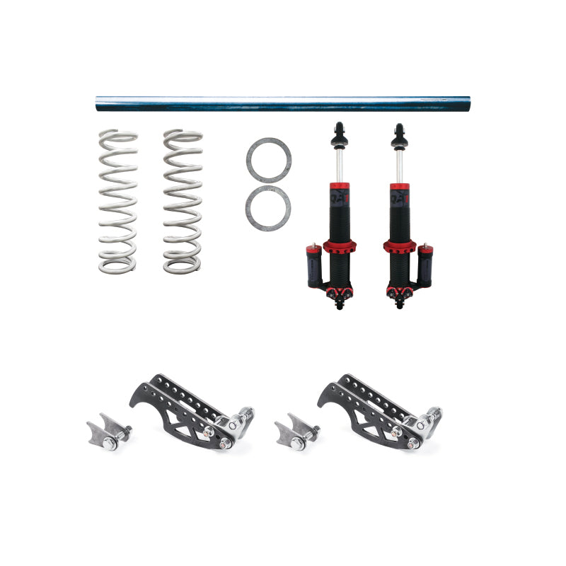 QA1 HD Pro Rear Weld-In Coilover Kit 200lb/in. MOD-Adj. 3.25in Shocks and Struts QA1