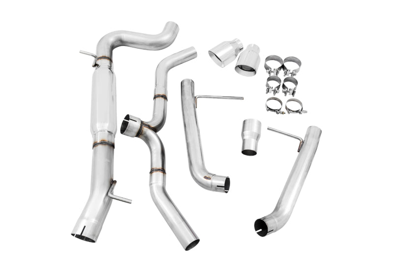 AWE Tuning VW MK7 Golf Alltrack/Sportwagen 4Motion Track Edition Exhaust - Polished Silver Tips Catback AWE Tuning