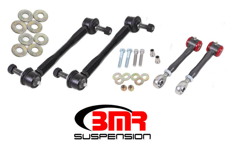 BMR 16-17 6th Gen Camaro Front and Rear Sway Bar End Link Kit - Black Hammertone Suspension Arms & Components BMR Suspension