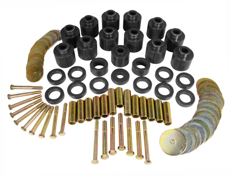 Prothane 81-86 Jeep CJ8 1in Lift Body Mount - Black Bushing Kits Prothane