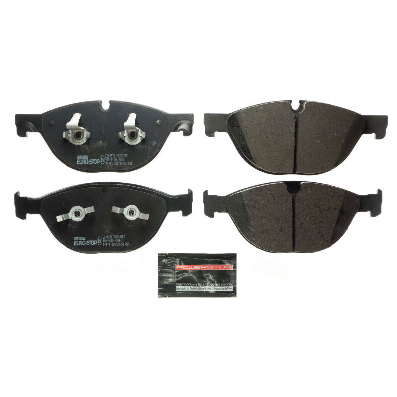 Power Stop 12-15 Jaguar XKR-S Euro-Stop ECE-R90 Front Brake Pads Brake Pads - OE PowerStop