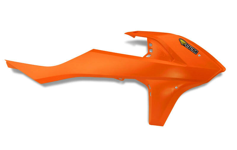 Cycra Powerflow Intake Radiator Shrouds - Flo. Orange Plastics Cycra