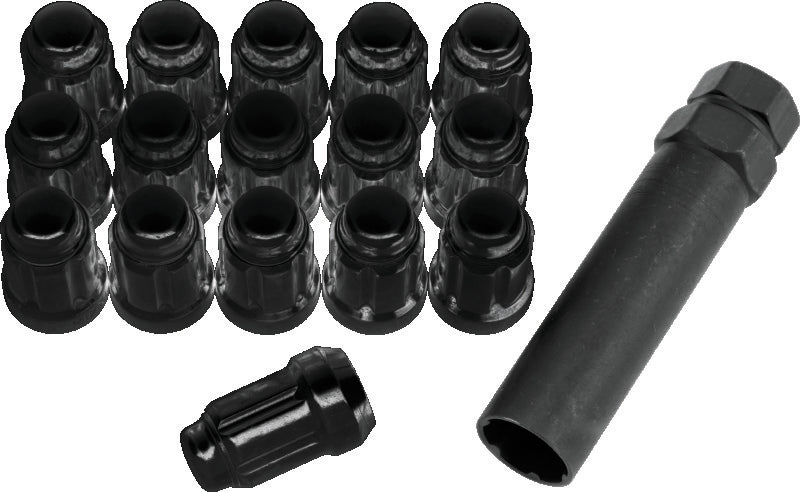QuadBoss Spline Lug Nuts 12x1.5 - Black Lug Nuts QuadBoss