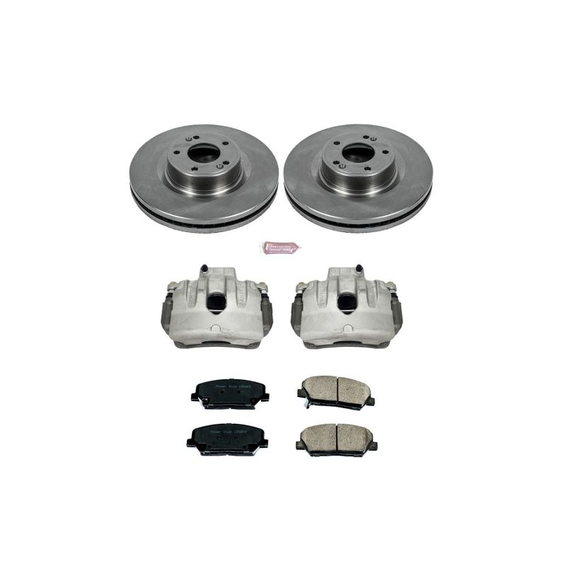 Power Stop 10-16 Hyundai Genesis Coupe Front Autospecialty Brake Kit w/Calipers Brake Kits - OE PowerStop