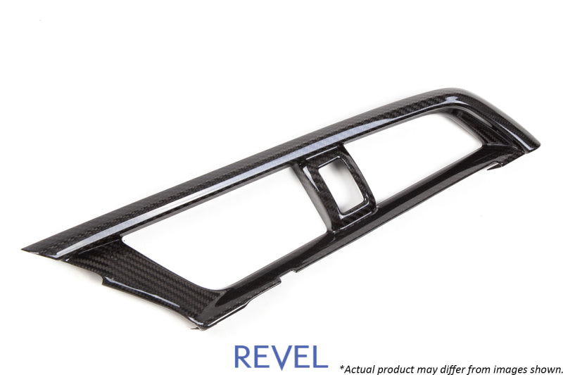 Revel GT Dry Carbon A/C Control Panel Cover 16-18 Honda Civic - 1 Piece Carbon Accessories Revel