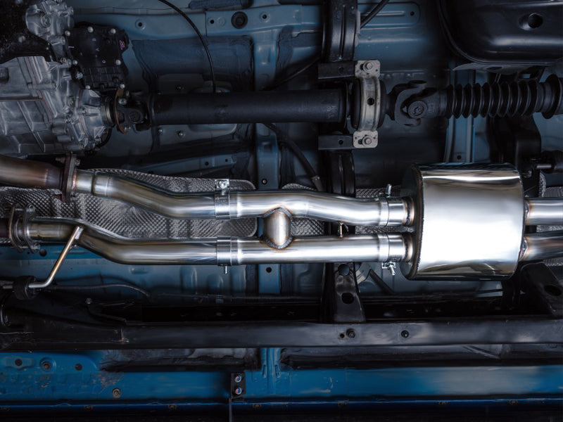 AWE Tuning 16-22 Toyota Tacoma 0FG Cat-Back Exhaust w/ BashGuard - Dual Chrome Silver Tips Catback AWE Tuning