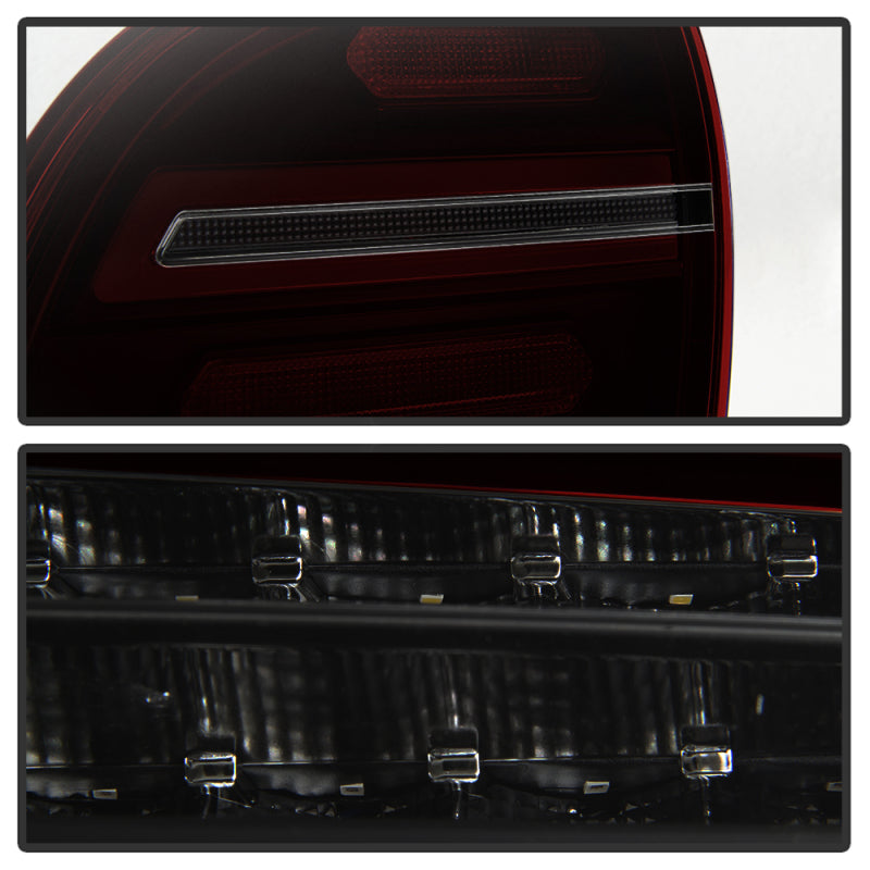 Spyder Porsche Cayenne 958 11-14 LED Tail Lights - Sequential Signal - Red Smoke Tail Lights SPYDER