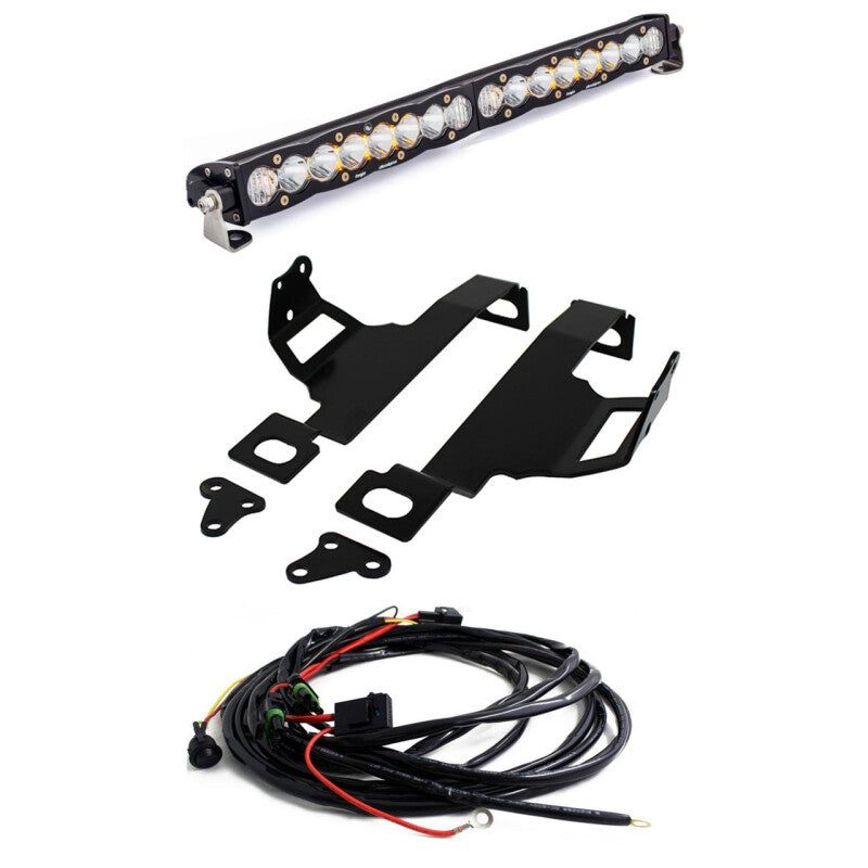 Baja Designs 11-16 Ford Super Duty S8 20 inch Front Bumper Kit Light Bars & Cubes Baja Designs