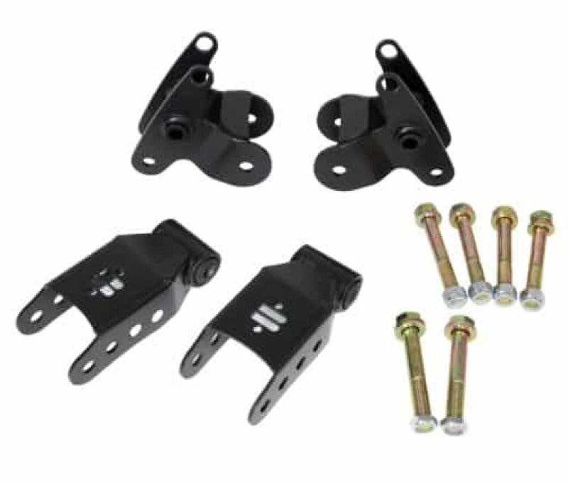 Ridetech 2015+ Ford F150 Leaf Spring Bracket Kit - Rear Brackets Ridetech