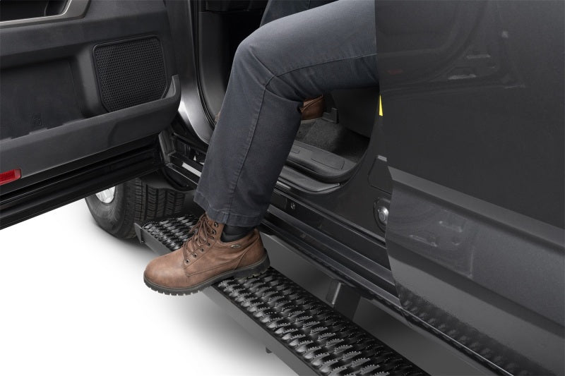 N-Fab Growler Fleet 07-19 Toyota Tundra Quad Cab - Cab Length - Tex. Black Running Boards N-Fab