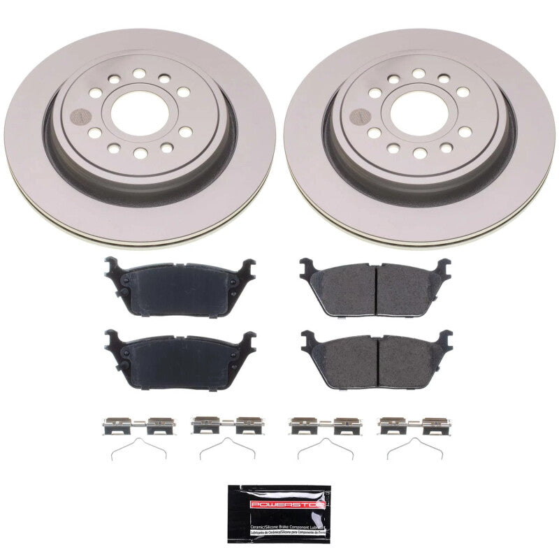 Power Stop 22-23 Jeep Grand Wagoneer Rear Z17 Coated Brake Kit Brake Kits - Performance Blank PowerStop