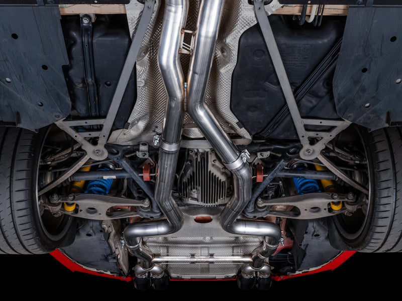 AWE Tuning BMW F8X M3/M4 Track Edition Cat-Back Exhaust - Chrome Silver Tips Catback AWE Tuning