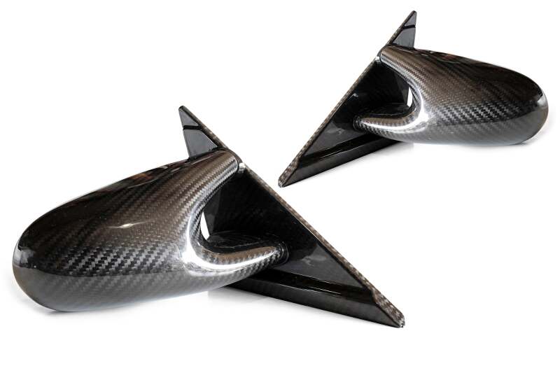GReddy Nissan R34 Skyline Garage Active Group A Type Dry Carbon Side Mirrors - Set Carbon Accessories GReddy