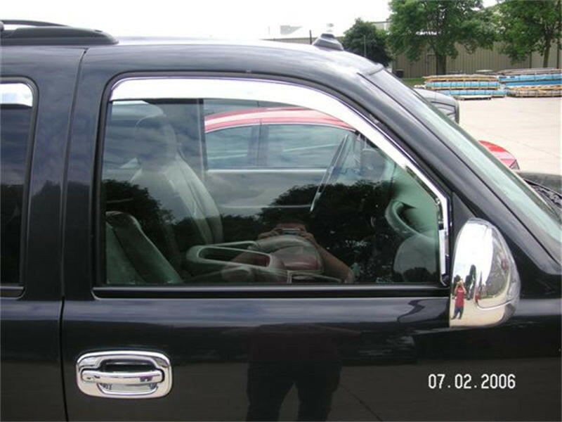 Putco 00-06 Chevrolet Tahoe (Front Only) Element Chrome Window Visors Wind Deflectors Putco