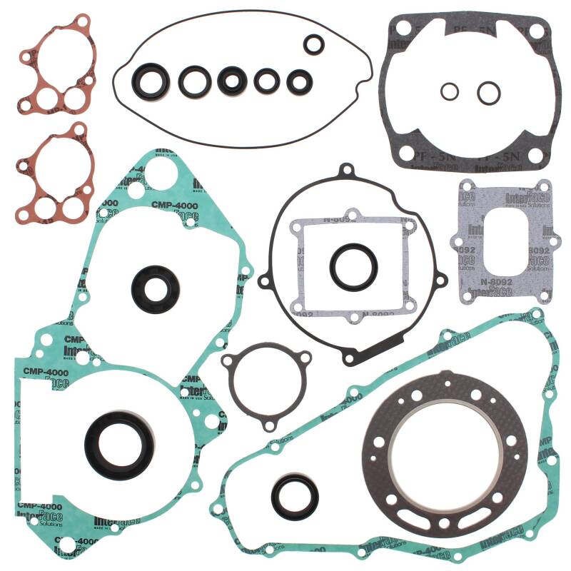 Vertex Gaskets 85-88 Honda CR500R Complete Gasket Kit w/ Oil Seals Engine Hardware Vertex Pistons