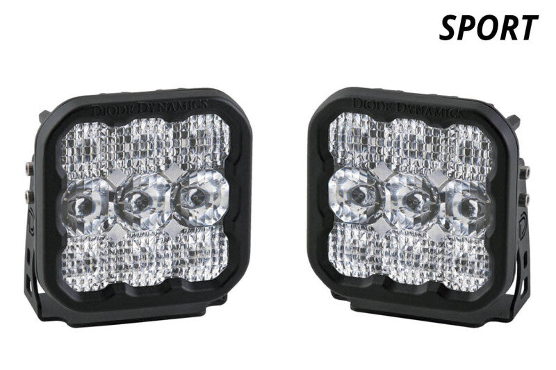 Diode Dynamics SS5 LED Pod Sport - White Driving (Pair) Light Accessories and Wiring Diode Dynamics