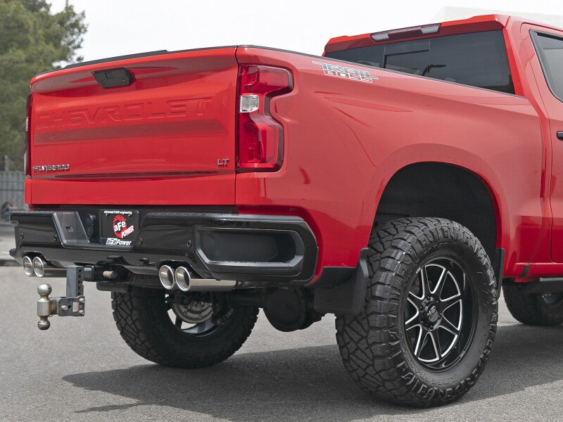 aFe GM Trucks 23-24 L6-3.0L (td) LZ0 Vulcan Series 3in 304 SS DPF-Back Exhaust System w/Polished Tip DPF Back aFe
