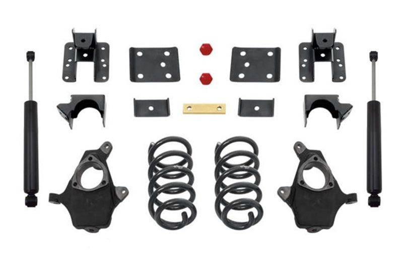 MaxTrac 14-16 GM C/K1500 2WD/4WD Extended/Crew Cab w/Cast Steel Susp. 3in/5in Lowering Kit Steering Knuckles & Spindles Maxtrac