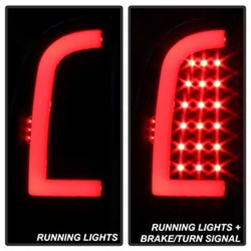 xTune 05-15 Toyota Tacoma (Excl LED Tail Lights) LED Tail Lights - Blk Smk (ALT-ON-TT05-LBLED-BSM) Tail Lights SPYDER