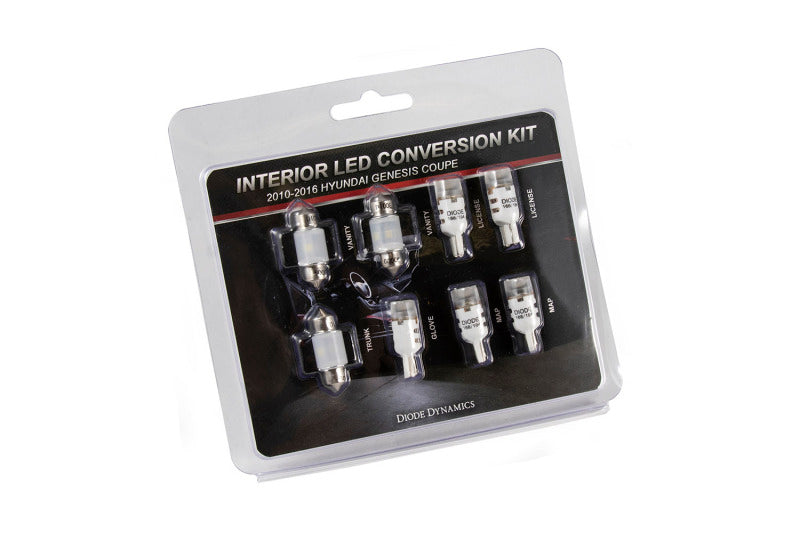 Diode Dynamics 10-16 Hyundai Genesis Coupe Interior Kit Stage 2 - Cool - White Bulbs Diode Dynamics