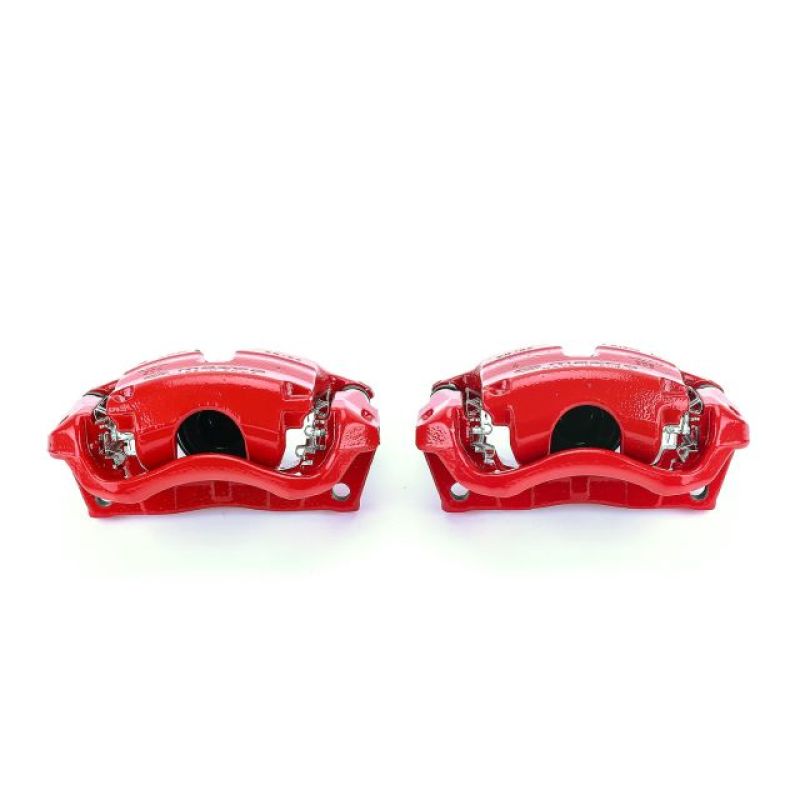 Power Stop 14-18 Mazda 3 Front Red Calipers w/Brackets - Pair Brake Calipers - Perf PowerStop