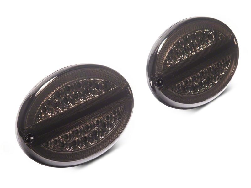 Raxiom 97-04 Chevrolet Corvette C5 Axial Series LED Tail Lights- Chrome Housing- Smoked Lens Tail Lights Raxiom