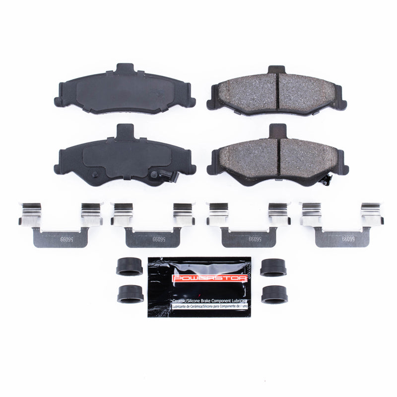 Power Stop 98-02 Chevrolet Camaro Rear Z23 Evolution Sport Brake Pads w/Hardware Brake Pads - Performance PowerStop