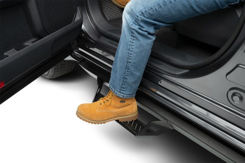 N-Fab 2022 Toyota Tundra Crew Max Cab All Beds SRW Predator Pro Steps Textured Black w/o Bed Access Nerf Bars N-Fab