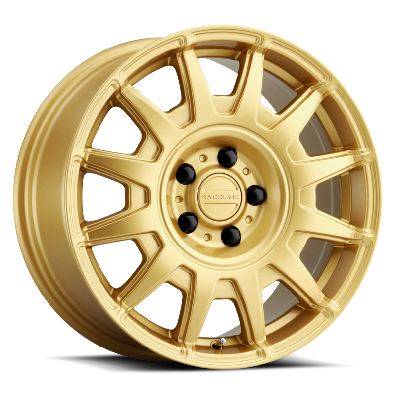 Raceline 401GD Aero 17x8in / 5x114.3 BP / 40mm Offset / 72.62mm Bore - Gloss Gold Wheel Wheels - Cast Raceline