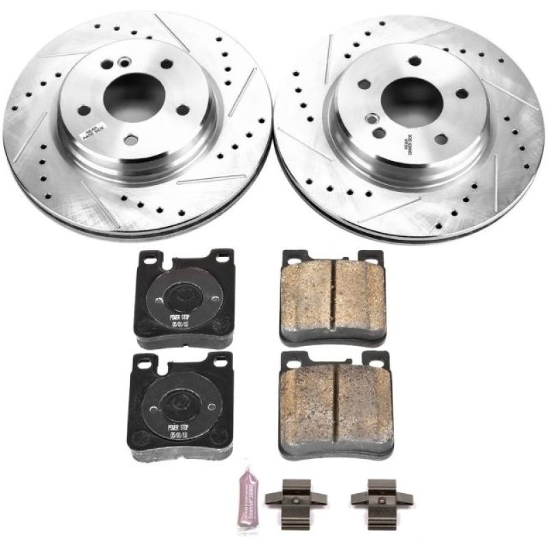 Power Stop 98-00 Mercedes-Benz C43 AMG Rear Z23 Evolution Sport Brake Kit Brake Kits - Performance D&S PowerStop