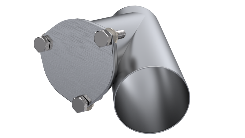 QTP 4in Weld-On QTEC Exhaust Cutout Y-Pipe Y Pipes QTP