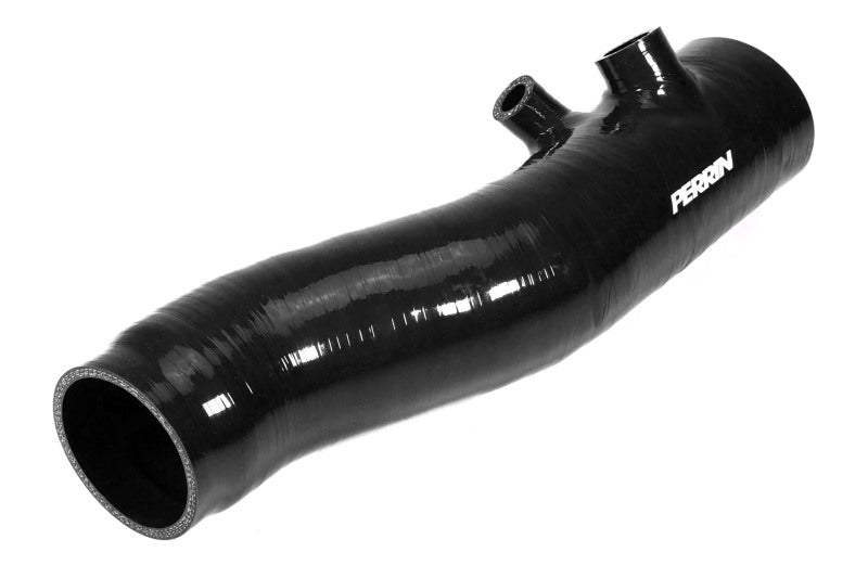 PERRIN 22-24 Subaru WRX / 20-25 LGT & OBXT Turbo Inlet Hose w/Turbo Adapter Flange (Long) - Black Hoses Perrin Performance