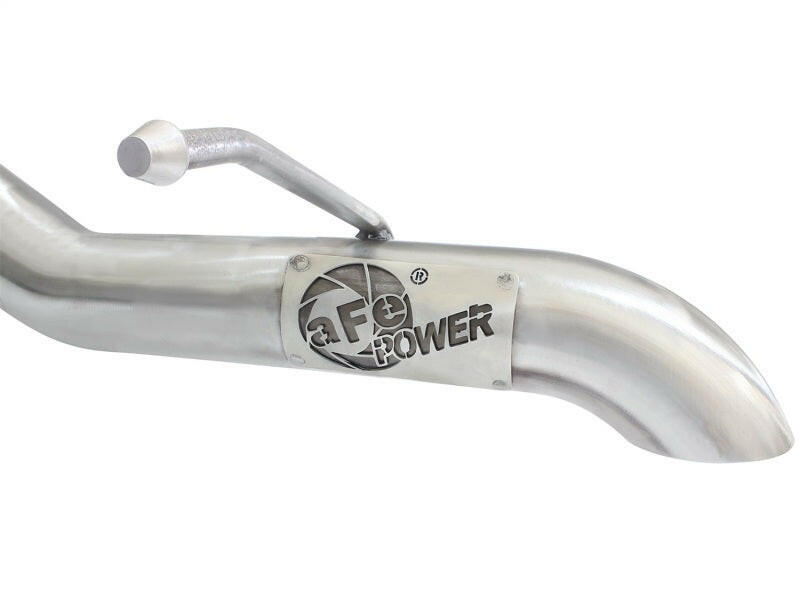 aFe MACHForce XP 2-1/2in SS-409 Cat-Back Exhausts w/ 18in Muffler 07-17 Jeep Wrangler V6-3.6L Catback aFe