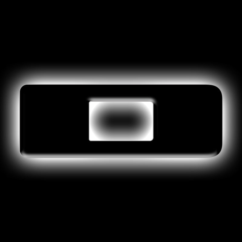 ORACLE Lighting Universal Illuminated LED Letter Badges - Matte Blk Surface Finish - D Light Accessories and Wiring ORACLE Lighting