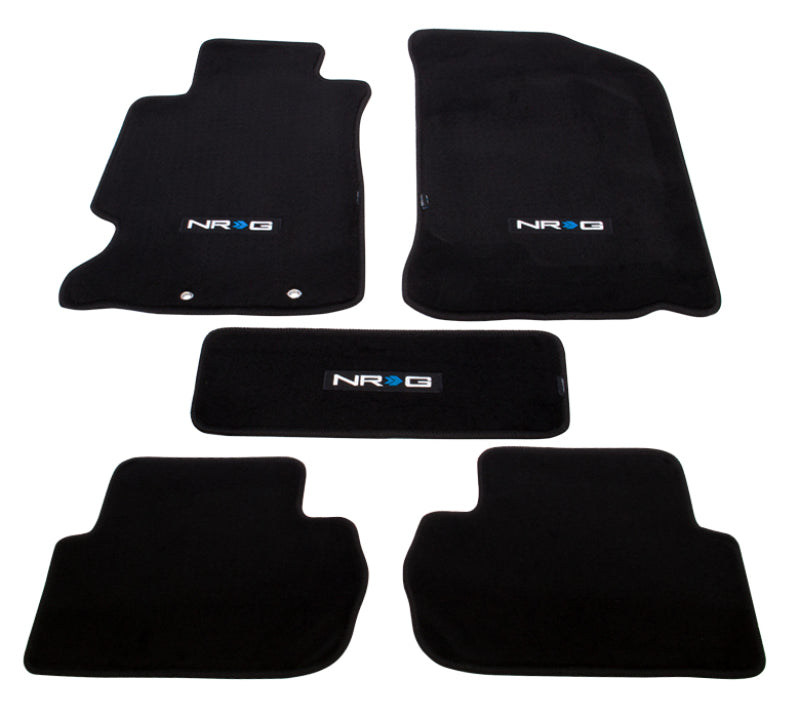 NRG Floor Mats - 02-06 Acura RSX (NRG Logo) - 5pc. Floor Mats Carpeted NRG