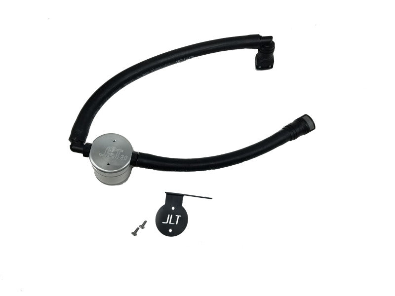 J&L 15-25 Ford Transit 150/250/350 3.5L EcoBoost Passenger Side Oil Separator 3.0 - Clear Anodized Oil Separators J&L