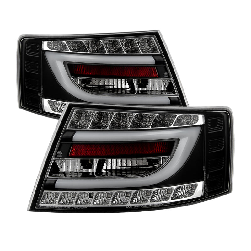 Spyder Audi A6 05-08 4Dr Sedan Only Version 2 Light Bar LED Tail Lights Blk ALT-YD-AA605V2-LBLED-BK Tail Lights SPYDER