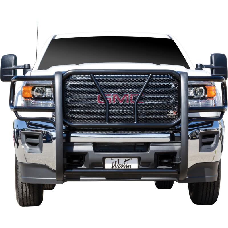 Westin 2015-2018 GMC Sierra 2500/3500 HDX Grille Guard - Black Grille Guards Westin