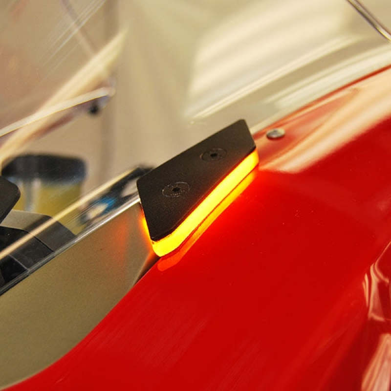 New Rage Cycles 18-24 Ducati Panigale V4 Mirror Block Off Turn Signals Lights Corner New Rage Cycles