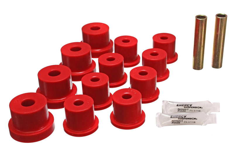 Energy Suspension Nova Mono Leaf Spring Bushings - Red Bushing Kits Energy Suspension
