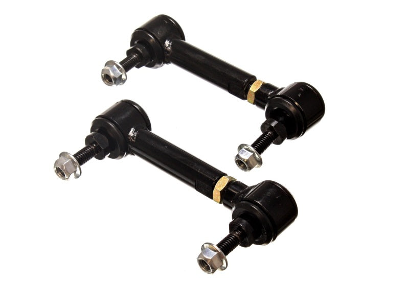 Energy Suspension Universal Black 3-3/4in-4-3/4in inAin Range Pivot Style End Link Set Sway Bar Endlinks Energy Suspension