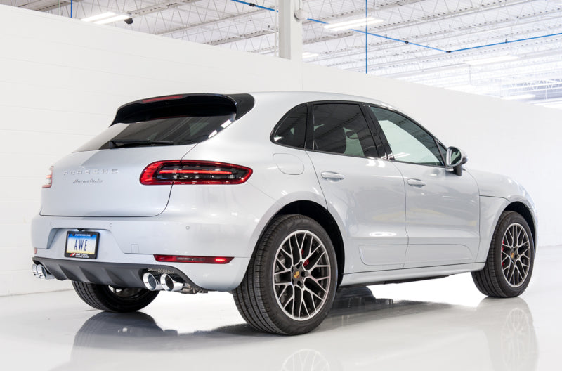 AWE Tuning Porsche Macan Touring Edition Exhaust System - Chrome Silver 102mm Tips Catback AWE Tuning