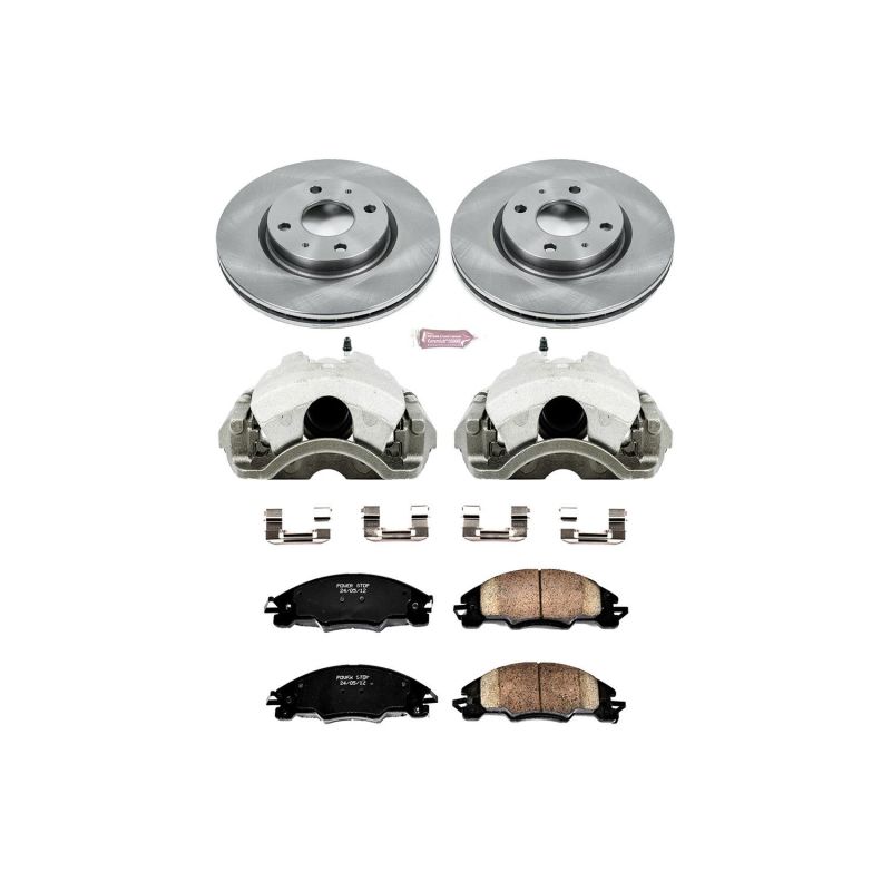 Power Stop 08-11 Ford Focus Front Autospecialty Brake Kit w/Calipers Brake Kits - OE PowerStop