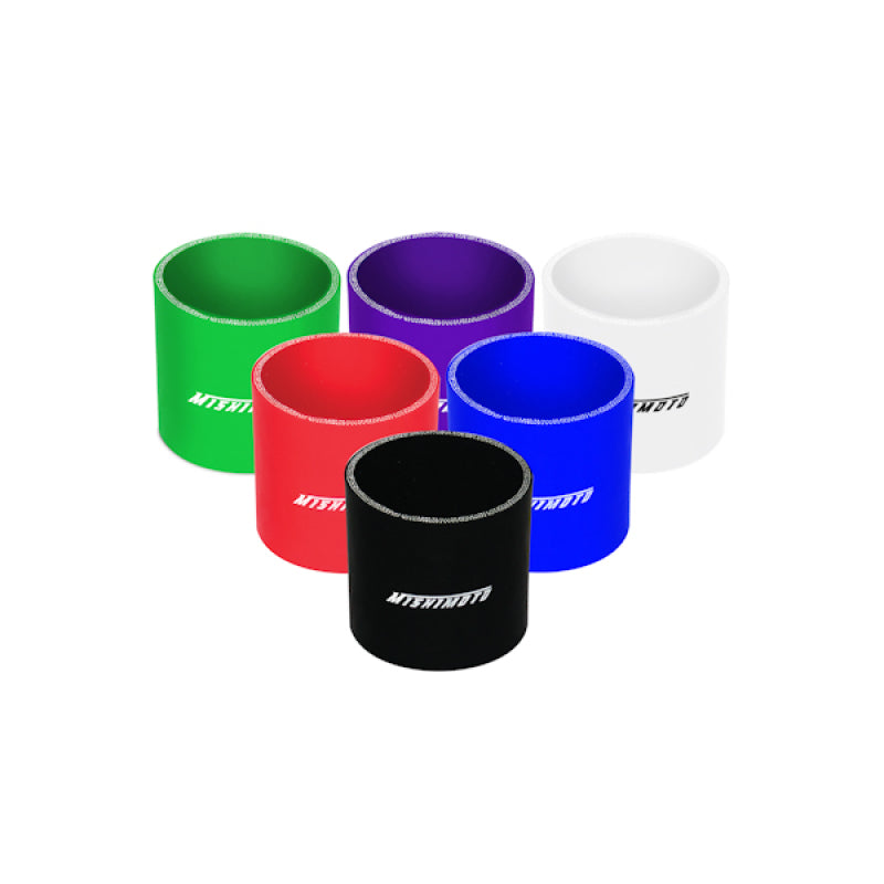 Mishimoto 2.5 Inch Black Straight Coupler Silicone Couplers & Hoses Mishimoto