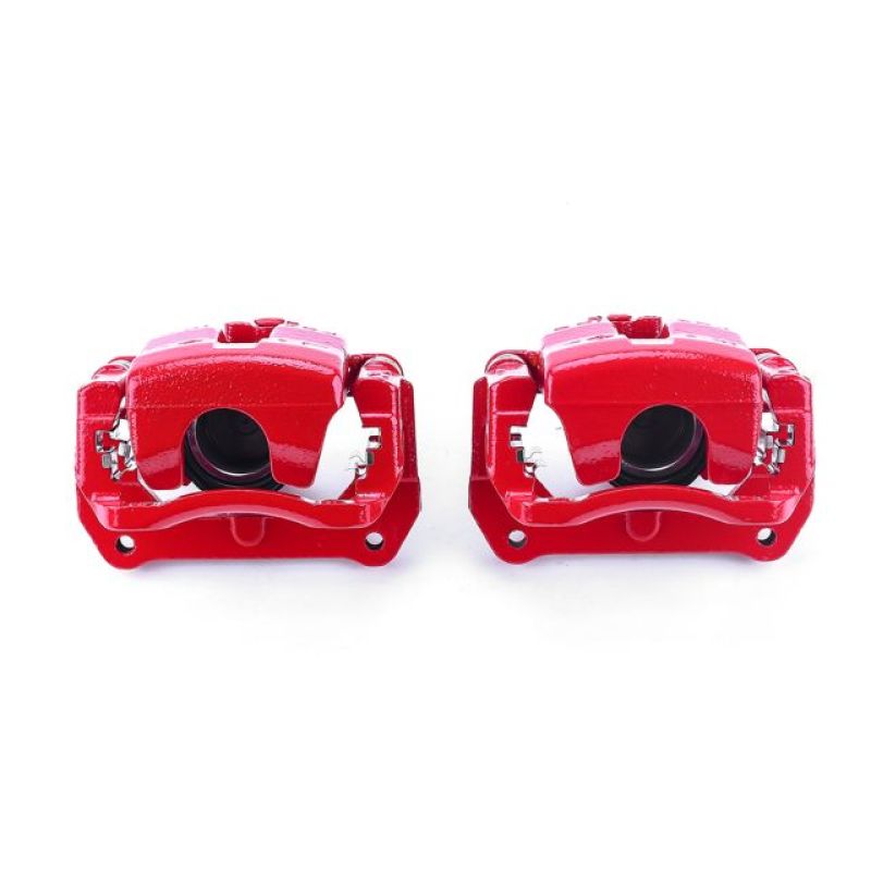 Power Stop 01-05 Mazda Miata Front Red Calipers w/Brackets - Pair Brake Calipers - Perf PowerStop