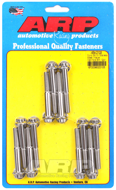 ARP Ford 351W SS 12pt Intake Manifold Bolt Kit Hardware Kits - Other ARP