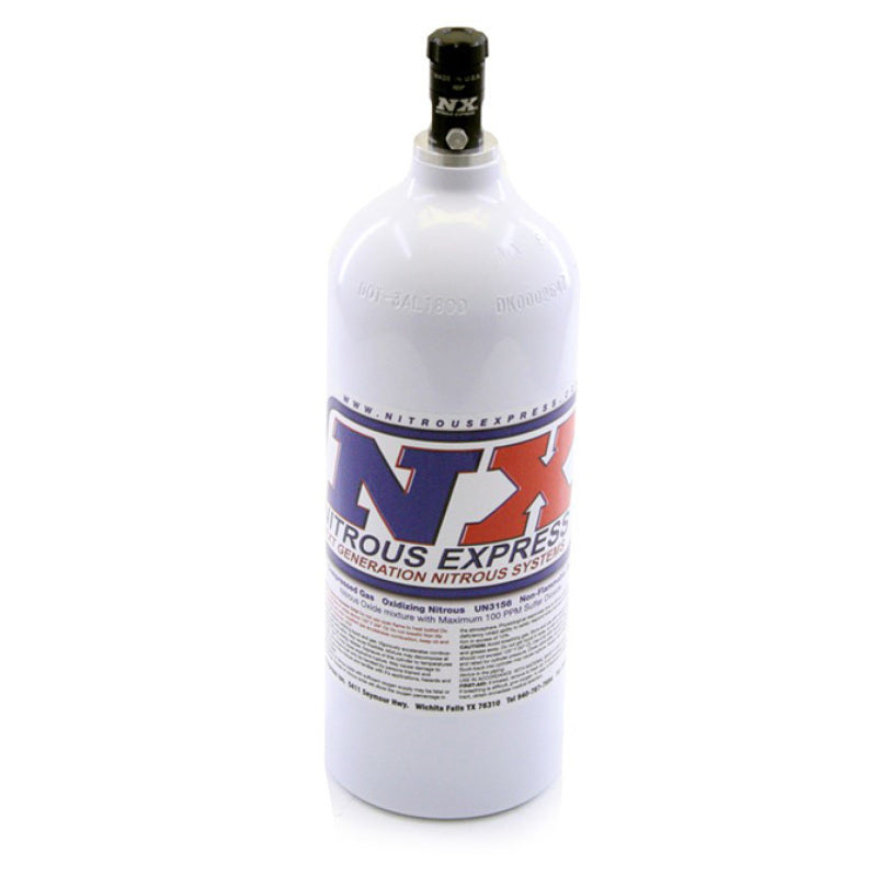 Nitrous Express 5lb Bottle w/Motorcycle Valve (5.25 Dia x 16.14 Tall) Nitrous Bottles Nitrous Express