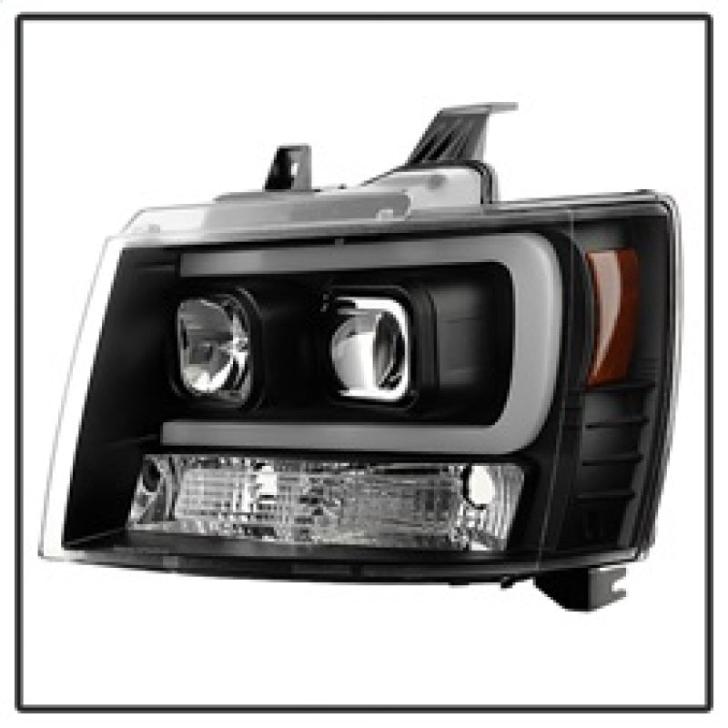 Spyder 07-14 Chevy Suburban/1500/2500/Tahoe V2 Projector Headlights Blk PRO-YD-CSUB07V2-DRL-BK Headlights SPYDER